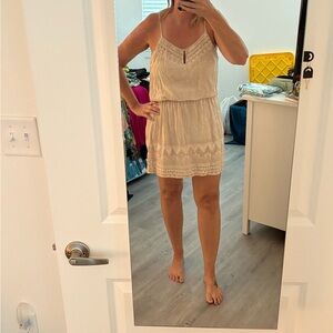 Andree Cream Mini Dress